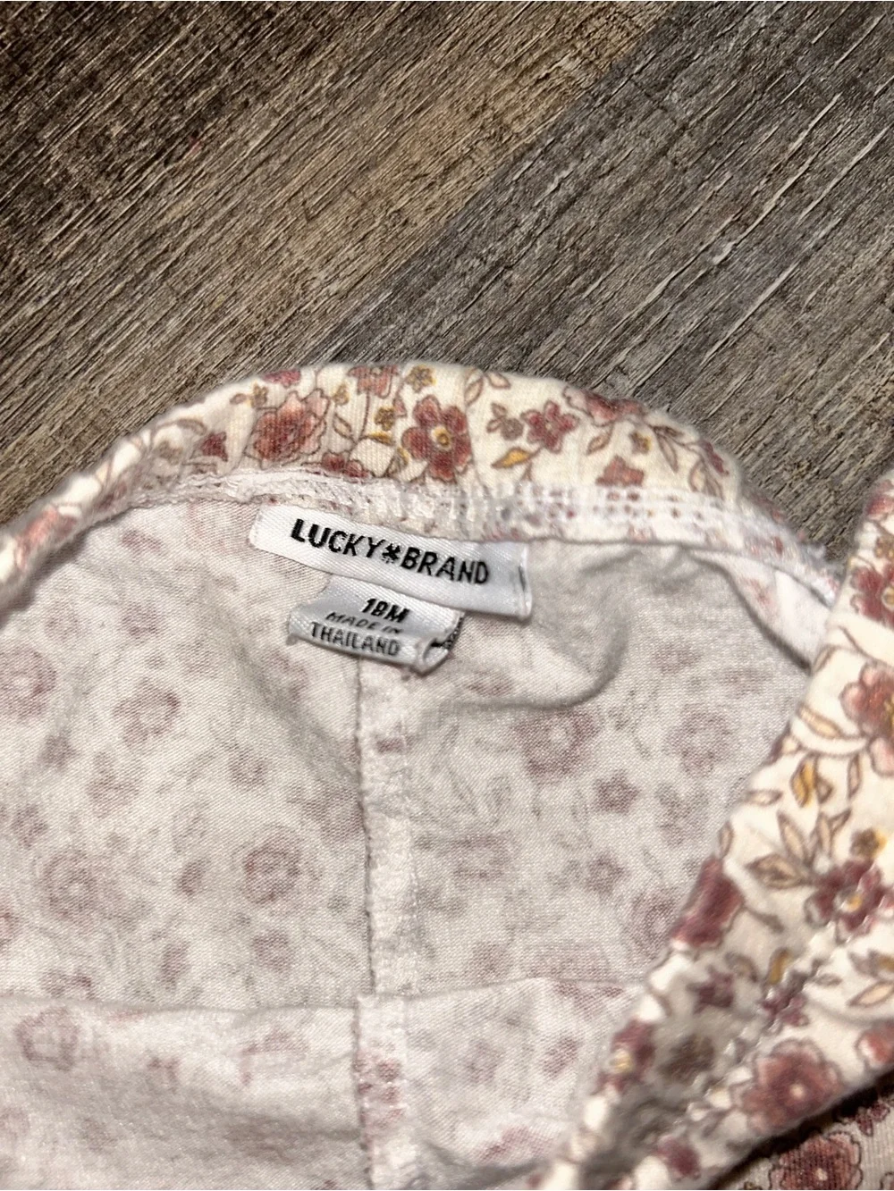 Lucky Brand Rust Orange Sweatshirt with Floral Leggings